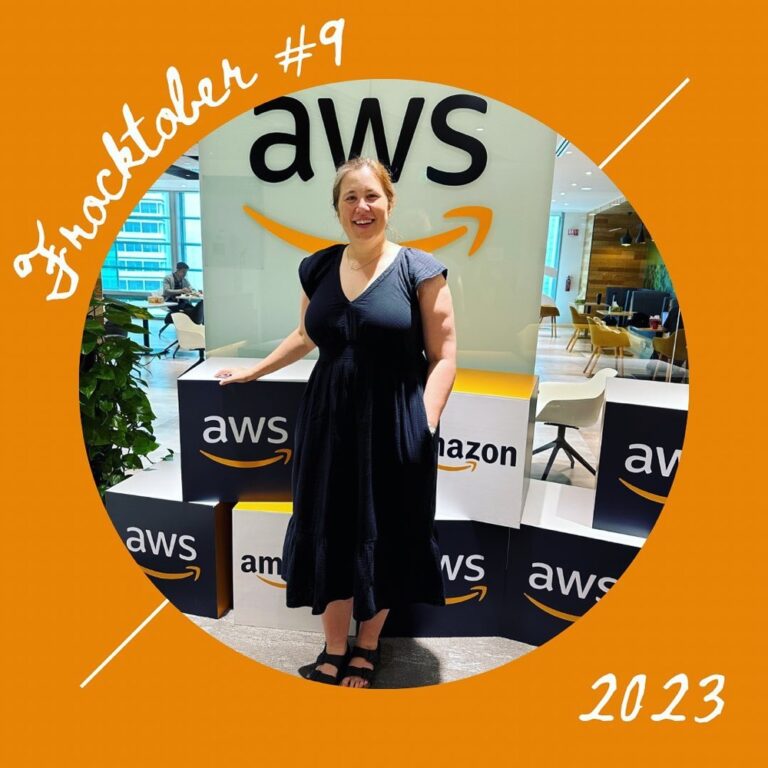 #frocktober day 9 - after an overnight flight from Pune, I’m back in the AWS office in Singapore!  It’s hot and stormy here, so I’m in a floaty double-gauze sundress. Thanks to everyone who has donated to the @ocrf so far, and to @cathycrimson for taking the photo! 👗❤️