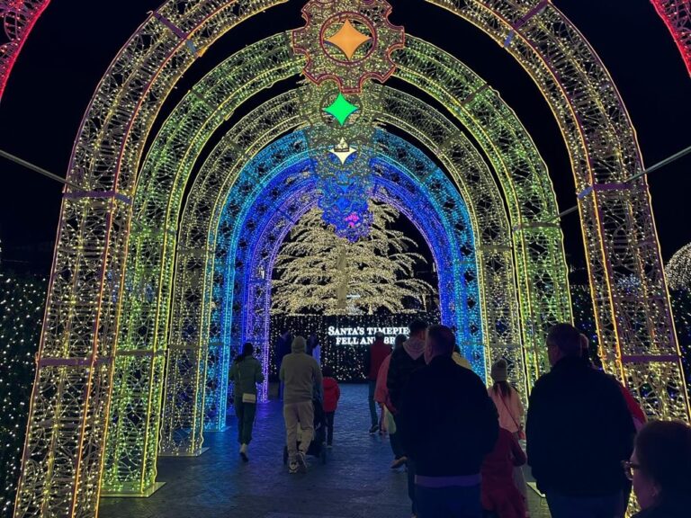 I finished my solo time in Las Vegas with a trip to @enchantlasvegas, a Christmas festival. The lights were pretty, but the playlist - Judy’s “Have Yourself a Merry Little Christmas” followed by the Peanuts Christmas song - had me literally crying at one point. I’m ready to go home. (A chilli dog helped.)