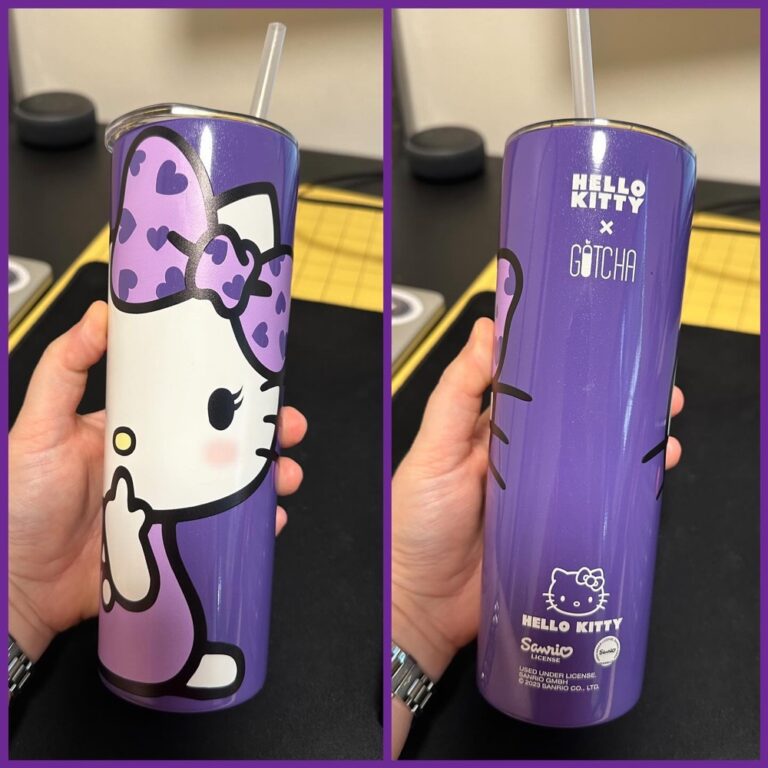 In early December I was having a bad day, and on my way home from the shops I saw these @hellokitty tumblers at @gotcha_broadway. I decided to treat myself. It wasn’t cheap, but it’s well-made, the insulation keeps my drinks cool, and it makes me so happy. (And also, hydrated. 😂) #fridayjoy 💜