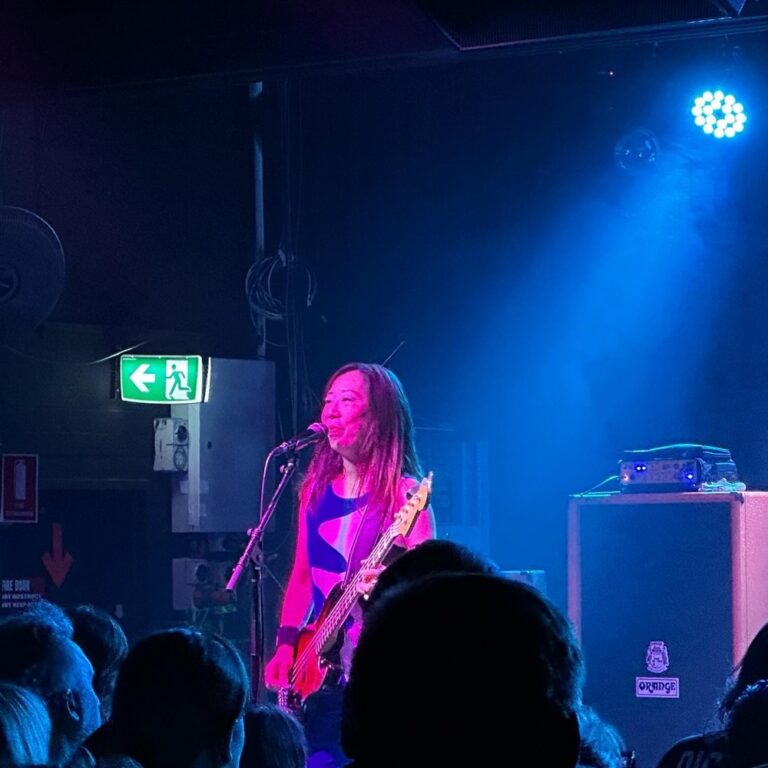 SHONEN KNIFE!!! Basking in absolute joy as a couple 60yo Japanese women (and their younger but still kickass drummer) tore the roof off the Crow Bar. 🎸 I was so happy when they played “Twist Barbie,” but then towards the end they launched into “Buttercup (I’m a Super Girl)” and I lost my damn mind. I first listened to this band in high school, and to finally see them in person was beyond what my 16yo self would have imagined. And we ate some excellent BBQ too. 😂❤️