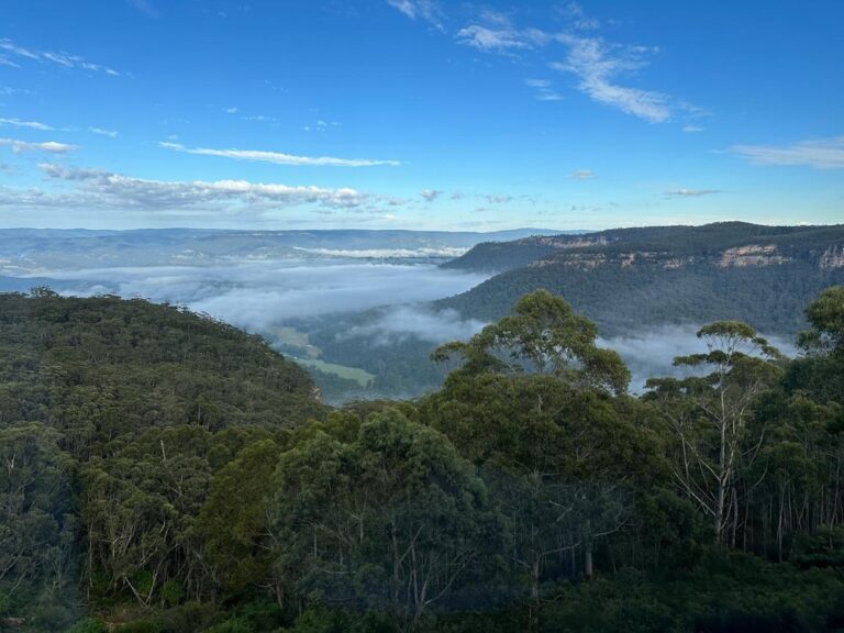 They’re not the Alps, but Australia’s Blue Mountains are still quite the view to wake up to. ⛰️