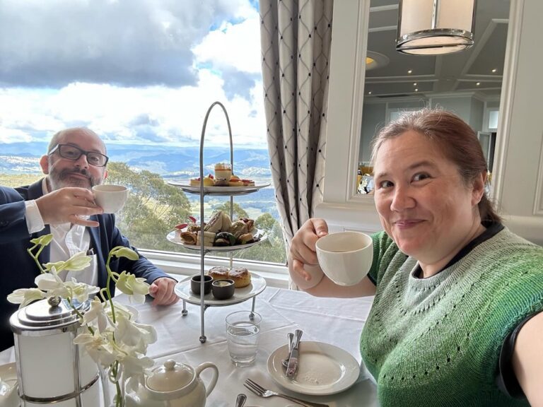 We finished our weekend in the Blue Mountains with High Tea at the Hydro Majestic. #sofull 🫖🍰