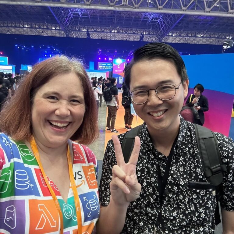 I had an absolute blast meeting everyone at the AWS Summit Tokyo today. It was also a little sad knowing that this is my last time wearing the AWS Dress at an event! (I’m leaving AWS after next week to try out early retirement.) Thank you to everyone in the community that has made my job an absolute joy the last four years! ❤️👗 #awssummittokyo