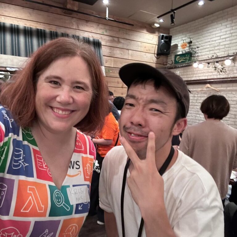 I had an absolute blast meeting everyone at the AWS Summit Tokyo today. It was also a little sad knowing that this is my last time wearing the AWS Dress at an event! (I’m leaving AWS after next week to try out early retirement.) Thank you to everyone in the community that has made my job an absolute joy the last four years! ❤️👗 #awssummittokyo