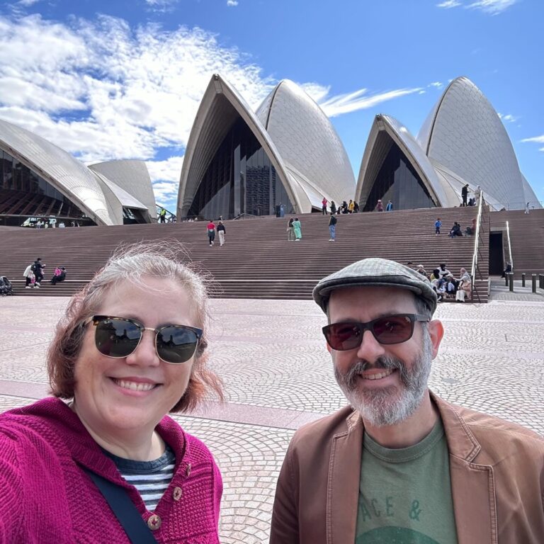 This morning we headed down to the @sydneyoperahouse to see @shakeandstir’s production of “James and the Giant Peach.” I really liked their take on it! They modernised a few things (Aunt Sponge wearing Crocs is inspired costume design) and excised a couple characters (vale Ladybug and Silkworm!), but they kept the weirder bits of Dahl’s story without sanding it down too much. I also thought the use of the rotating stage with animated projections and multiple trap doors was genius, and it’s probably the only way you could bring a story like this to life. We also visited the fat sea lion sunbathing on the steps outside, and we had lunch at @a.p.bread in the city. Lovely day. ❤️🍑