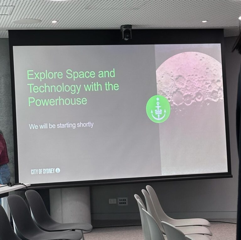 A few months back Rodd said to me: “I booked us in for an afternoon lecture at the library on outer space… because you’ll be retired and so that’s our life now.” 🧑‍🚀❤️ Thanks to the @cityofsydney Library and the @powerhousemuseum volunteers for the excellent session! We heard about Australian women astronomers, moon rocks, and learned all about the Saturn V rocket (with the help of a Lego model). #moonday 🚀🌔