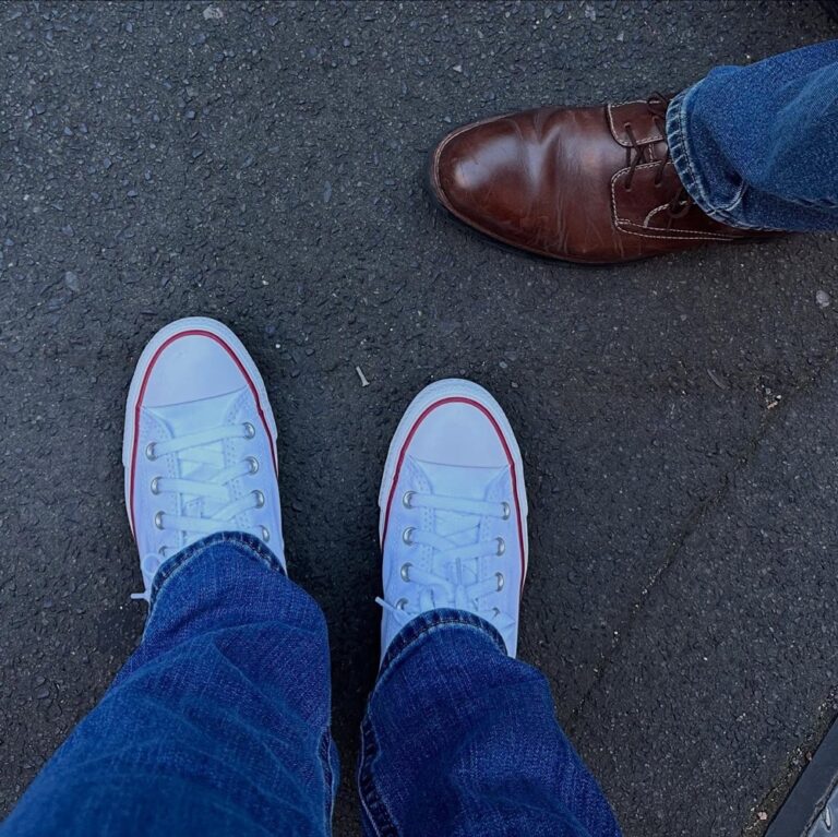 “This is the greatest damn city in the world.” Happy anniversary to us! We had amazing Japanese-Italian food at the much lauded @lumidining. Everything was so good. 🍷 Also, I wore pristine white Chucks… just as I did on my wedding day. ❤️👰‍♀️