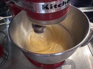 Beating the mixture