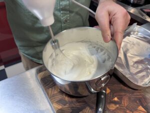 Whipped egg mixture