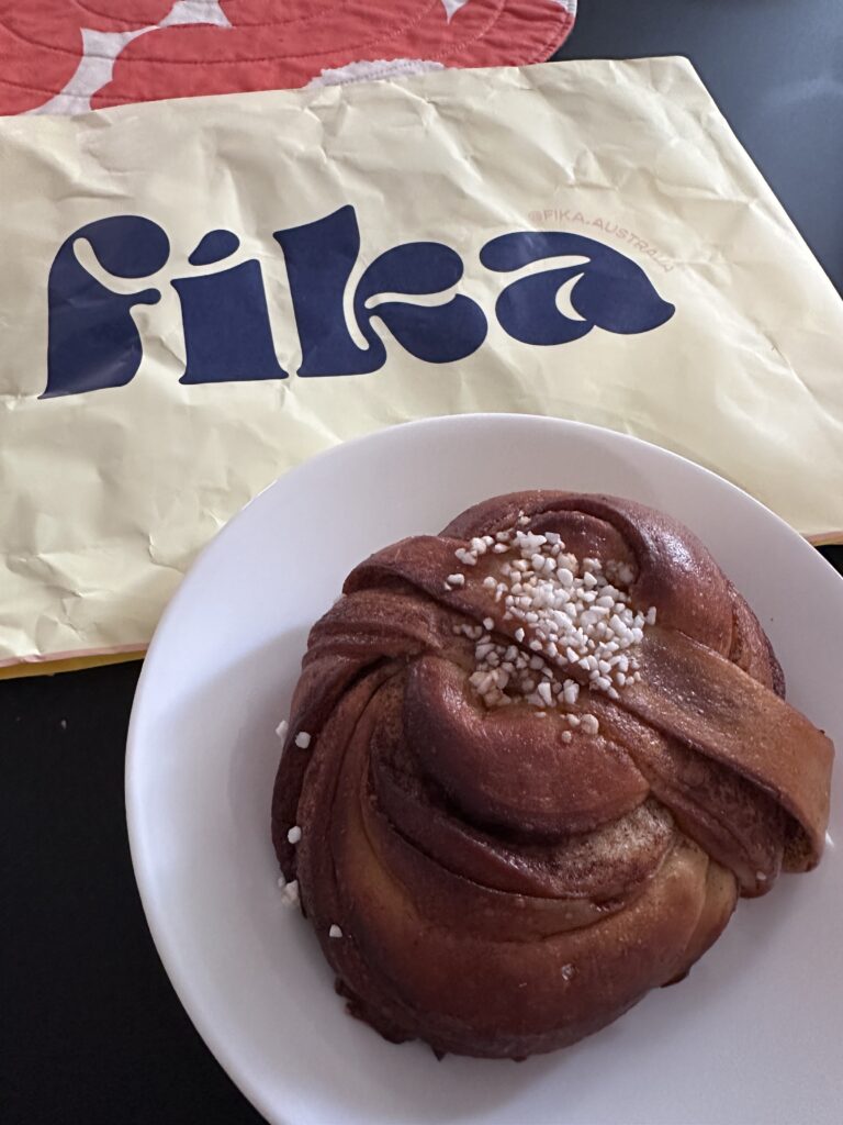 A Swedish cinnamon roll