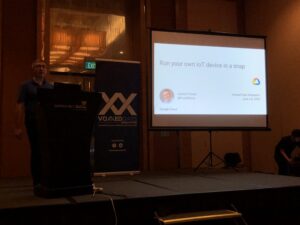 I’ve been looking forward to @PicardParis’s IoT talk since he’s been teasing photos on blinkenlights on Twitter! 🚨 #voxxeddayssingapore https://t.co/LOxWu9hvBZ