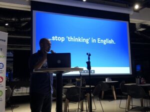 Interesting. Every language you learn, you develop almost another personality, you grow. @hiconomics needed his team to stop ‘thinking’ in English. #sydtechleaders https://t.co/75d5IfQpG6