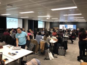 Look at this huge crowd of brilliant technical women! #shehacks2018 👏 https://t.co/29SivSjIfe