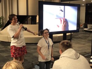 I Can - an IoT device (built on top of Amazon Dash buttons!) so kids can play soothing customised sounds and control their nightlights. #shehacks2018 https://t.co/WbQNZ3PPtt