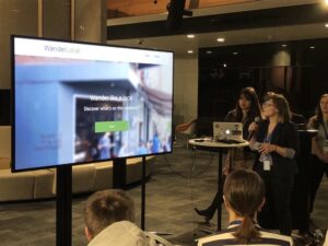 WanderLocal - a way of finding events in your neighbourhood. Interested to see so many projects about living locally! #shehacks2018 https://t.co/gpR2oIUgow