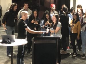 Twitter awards for #shehacks2018 went to @SerriLaw, @tarynewens, and @PKodmad! (I am slightly only bitter at being disqualified.) 😜 https://t.co/zSTUArE59u