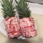 Step 6: wrap bacon lattice around pineapples and place on smoker for 3 hours. 🐷🍍 https://t.co/60vMByBFie