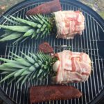 Step 6: wrap bacon lattice around pineapples and place on smoker for 3 hours. 🐷🍍 https://t.co/60vMByBFie