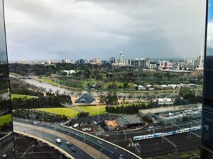 Nice view from the AWS Melbourne office! 🌧 https://t.co/HFymcJ4Lul https://t.co/jcfL8T5snM