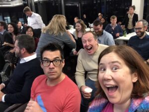 Kicking off tonight’s #sydtechleaders with a great crowd. Finally got @crankymate to one of these! @gilmae @johnallsopp @diversionary @darthted @SydTechLeaders https://t.co/UNbnLC7Ld7