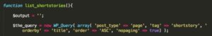 @miss_jwo Example is this page: https://t.co/ToqR79gTDw. That list is generated from a shortcode, and underlying function is here (except it prev worked without post_type) https://t.co/7FikxyyziO