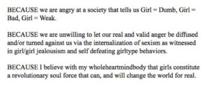 I can't believe I never read the Riot Grrl manifesto before. Hell yes, Kathleen Hannah. ✊ https://t.co/eVyU7oqABz https://t.co/8pBQPs2o5F