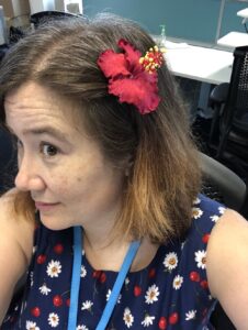 Thanks @randomknits for the flower. It’s the hit of the day. 😍 https://t.co/TnQBzbrSrj