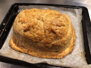 Happy Thanksgiving everyone! Turkey Wellington, mash, and silverbeet. ❤️🦃🍁 #after https://t.co/AgLs88pNcb