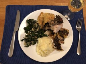 Happy Thanksgiving everyone! Turkey Wellington, mash, and silverbeet. ❤️🦃🍁 #after https://t.co/AgLs88pNcb