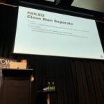 Some failed approaches to transforming a monolith: Clean Then Separate (never works because you can’t stop feature development long enough) and Entity Services (you end up with a distributed monolith). #yow18 @mtnygard https://t.co/NIraPFkKpn