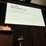 Some failed approaches to transforming a monolith: Clean Then Separate (never works because you can’t stop feature development long enough) and Entity Services (you end up with a distributed monolith). #yow18 @mtnygard https://t.co/NIraPFkKpn