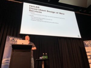 Ahhh, the eternal lure of Clean-sheet Design. “We know so much more about the domain this time! We’ll do it better! We’ll do all the stuff we didn’t get a chance to the first time!” Famous last words... #yow18 @mtnygard https://t.co/625GdwYoNf