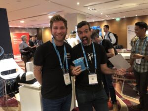 I turned up at the AWS #Yow18 booth and the last three @amazonecho Dots went off within 15 minutes! Don’t forget to enter the second chance draw before 3:30... https://t.co/LNX0caLo6f