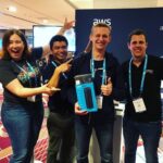 Congrats to Alexey, the big winner of the @amazon_alexa Echo Plus! #yow18 https://t.co/C9o47yhmA0 https://t.co/1jwAnEeown