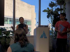 A big crowd for the final #sydtechleaders meetup of 2018: a Techtivus for the Rest of Us! @hannahyanfield and @gilmae are also emceeing for the first time! 🎉🎅❤️ https://t.co/PIlqC2khbb