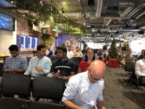 A big crowd for the final #sydtechleaders meetup of 2018: a Techtivus for the Rest of Us! @hannahyanfield and @gilmae are also emceeing for the first time! 🎉🎅❤️ https://t.co/PIlqC2khbb