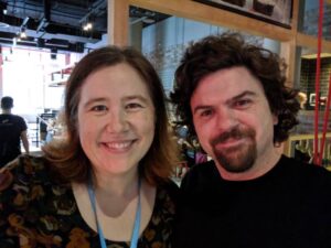 Had a lovely lunch with @brendangregg and @DeirdreS as they finish up their epic Australian #yow18 adventure. Always nice to make new tech friends from around the world! https://t.co/PRx2eg4X5r