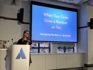 Finishing the talk with Javascript number weirdness with @megganeturner! #ggdsyd https://t.co/RIApNZW62X