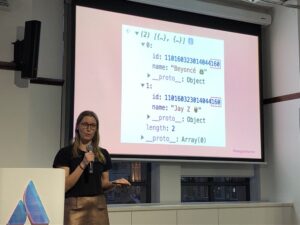 I absolutely love that @megganeturner has tied a fun discussion of Javascript number weirdness into an actual bug she had to fix at @JaxstaMusic. #ggdsyd https://t.co/BdaVrqU7xd