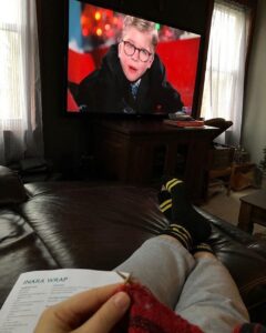 Knitting and Ralphie. Merry Christmas!! https://t.co/lWsWYT54n9 https://t.co/rCNUO2Ny1f