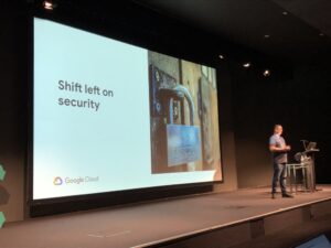 “Who here has friends in the security team? A couple of you. You’re security engineers, aren’t you!” 😂 Awwww… I had a beer wth a security expert last week! #dotc19 #devops @nathenharvey https://t.co/qQWlioW9p2