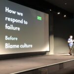 Sydney DevOps legend @auxesis giving an overview of how culture and thinking has changed in past 10 years. Shift to blameless culture, organising ourselves around the deployment pipeline - these are big changes! #dotc19 #devops https://t.co/cHMaPW3Bt5