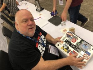 Can’t wait to show the #shebuilds on @awscloud team that @botchagalupe added our sticker to his well-decorated laptop! #dotc19 #dotcnz #devops https://t.co/2CDB6pTX0M