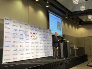 Just like shipping working software, enterprise change efforts need to show results regularly to keep people engaged. You need to share successes as well as failures. @GeorgePutnam @clearpointnz #dotcnz #dotc19 #devops https://t.co/VTo4DHdSRf