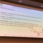 PCR runbooks can be really helpful for on-call engineers, but they can also introduce bias when folks rigidly follow steps rather than look at the problem in front of them. @amirmohtasebi #dotcnz #dotc19 #devops https://t.co/QNgBRvQ23n