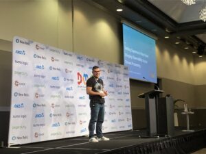 Loving the energy that @riferrei is bringing to the last talk of the day. Hey, he’s Deadpool! 😂 #dotc19 #dotcnz #devops https://t.co/XENMcml4h9