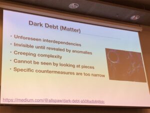 Dark debt is the unforeseen interdependencies and complexities you can’t see by looking at any one part of the system. @botchagalupe #dotcnz #dotc19 https://t.co/QrFoFrLASu https://t.co/1bXBWSp7Oz