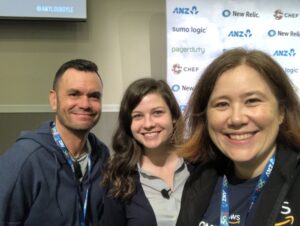 Session 2 kicking off. Managed to sneak in a selfie with @amylouboyle and @DefSol during the break! #dotc19 #dotcnz https://t.co/9rZMAH3MHW