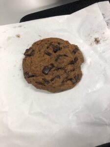 @gilmae @the_snook The actual cookie. It looks like a cookie. It’s a bit darker than I normally expect a choc chip cookie to be. https://t.co/aCDoL4rh5Q