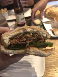 Went to @GrilldBurgers for lunch and was surprised to see it’s Meat Free Day. No meat on the menu at all! I’m a carnivore but decided to give their veggie burger a shot. It was SO GOOD! Tasty and juicy. If I hadn’t known, I may have even been fooled. Good job Grill’d. 👏🍔 https://t.co/SD4TwPbdZd